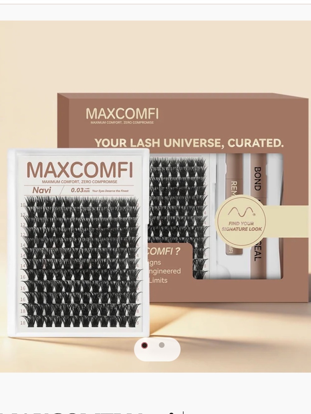 Maxcomfi Navi Dolleye Mega Volume Cluster Lash Kit